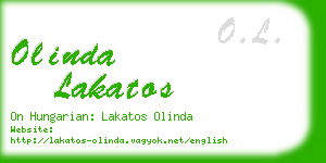olinda lakatos business card